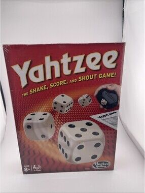 Hasbro Gaming Yahtzee Classic Dice Game Family Fun for Kid Adults Ages REAL DEAL
